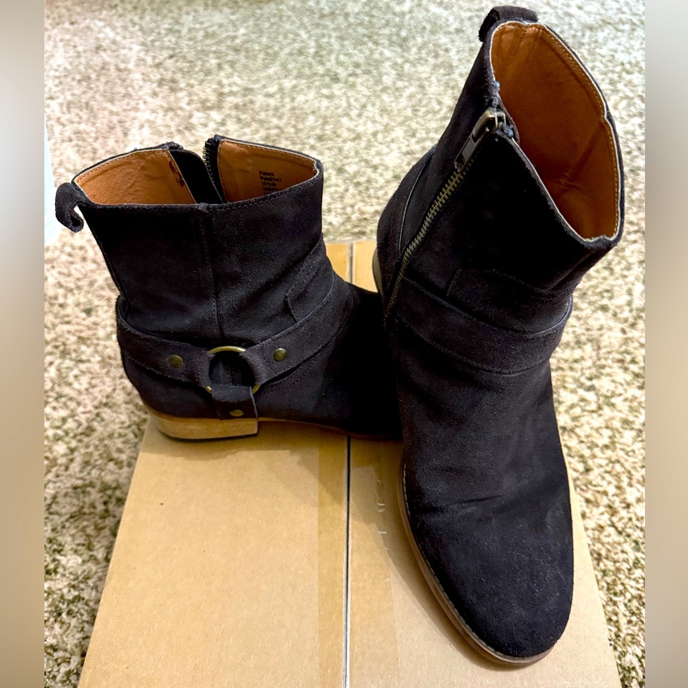 Steve Madden Palazzo Men's Brown Boots Size 10.5M Suede Buckle